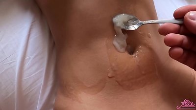 I-Deep Blowjob kunye ne-Pasionate Sex Close-up-Idlozi elityiweyo